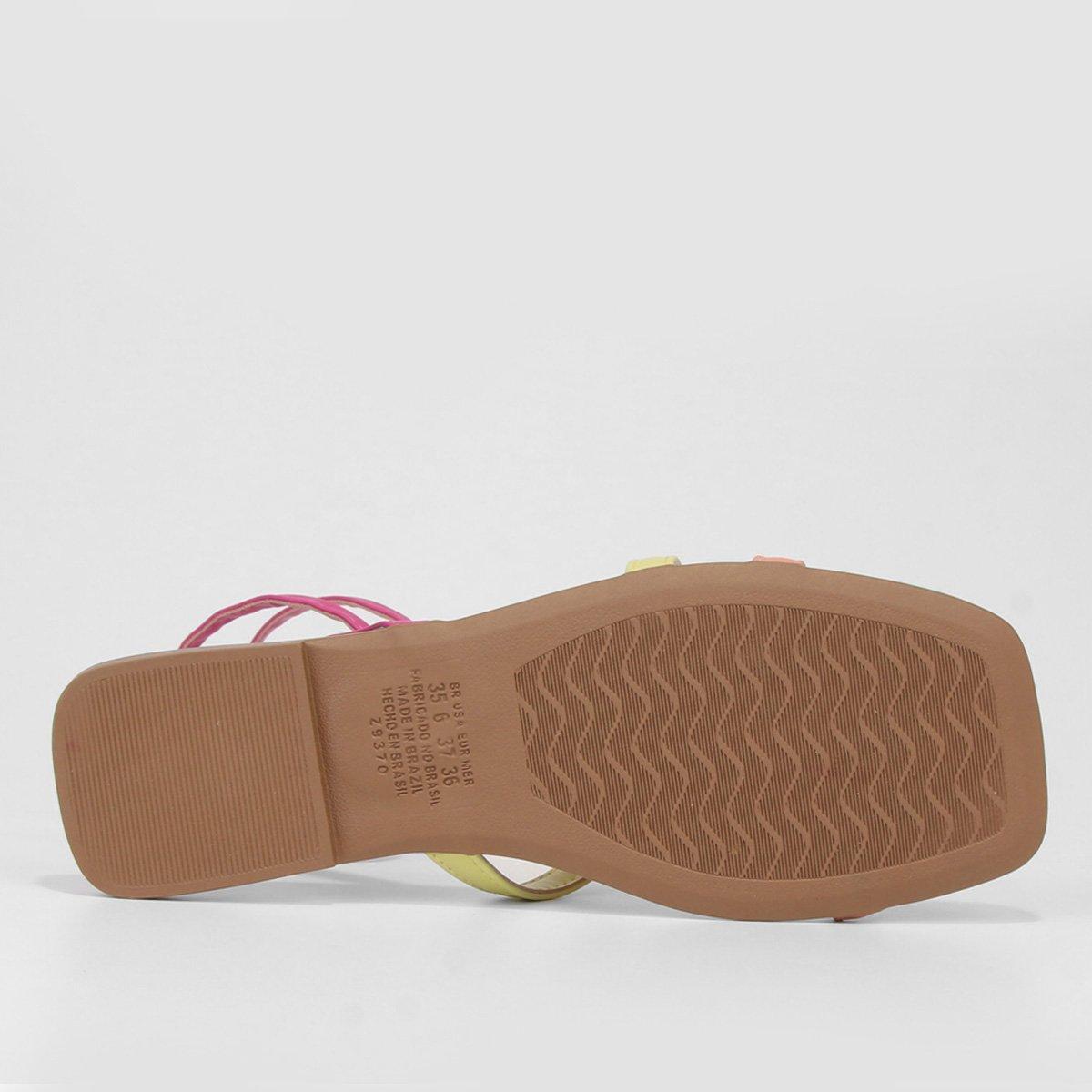 Rasteira Dakota Recorte Lateral Amarração - 6