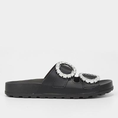 Rasteira Moleca Fivela Pedraria Tratorada