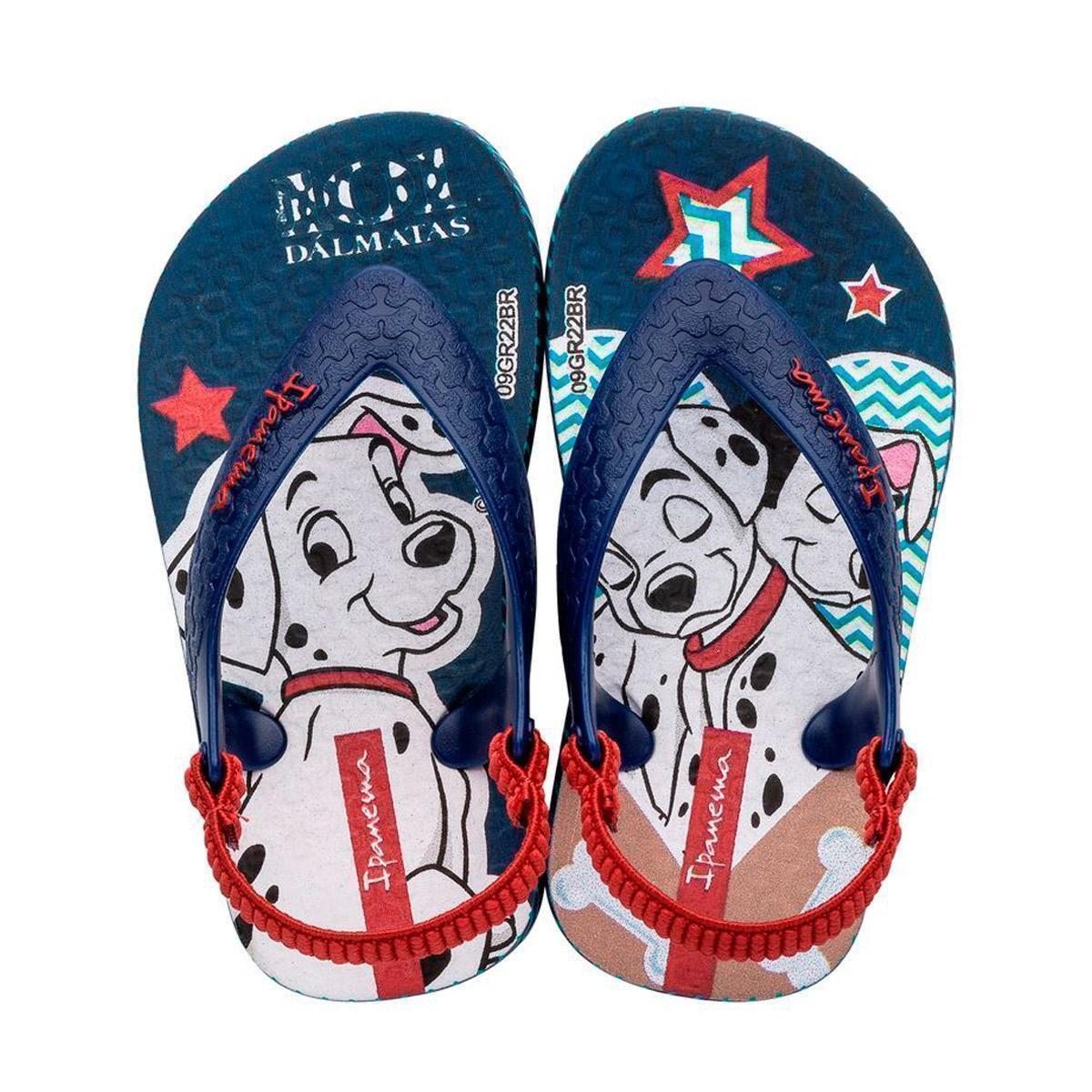 Chinelo Bebê Grendene Dálmatas Menino - 1