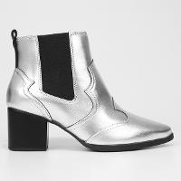 Bota Chelsea Vizzano Metalizada Bico Fino Feminina - 1