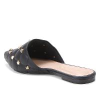 Mule Via Uno Matelassê Tachas Bico Fino