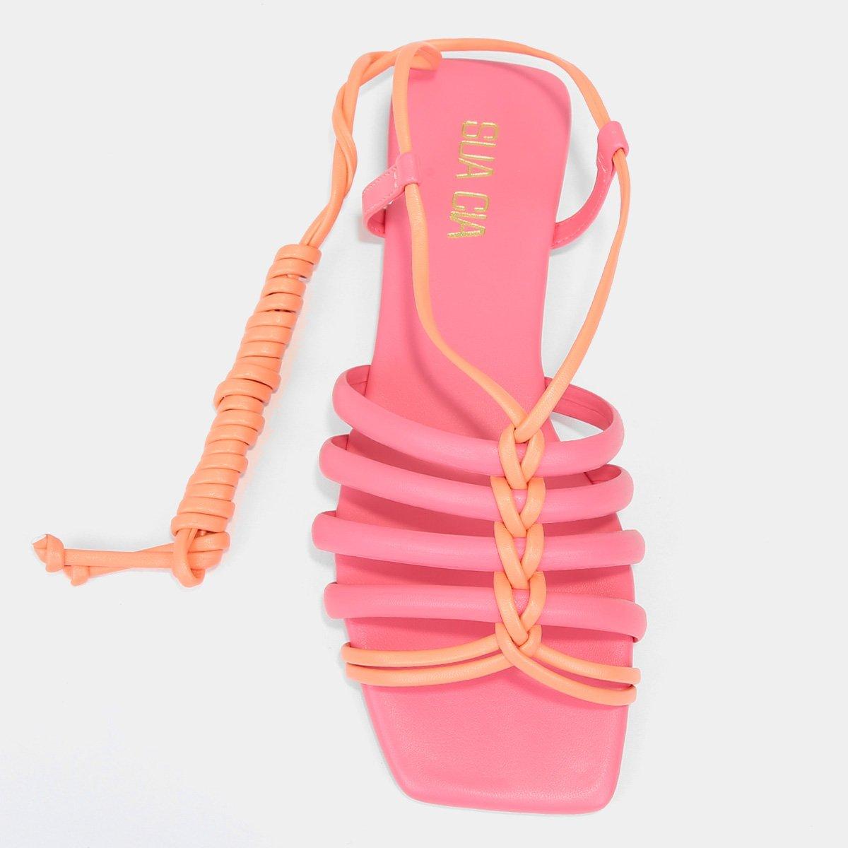 Rasteira Sua Cia Multi Tiras Feminina - 4