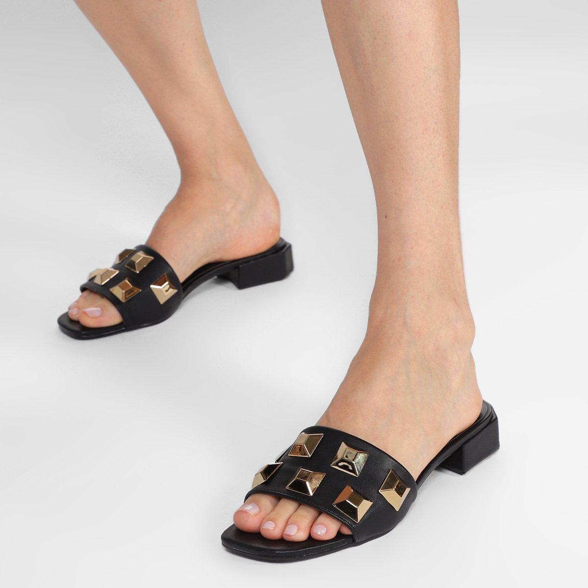 Rasteira Shoestock Spikes Feminina - 2