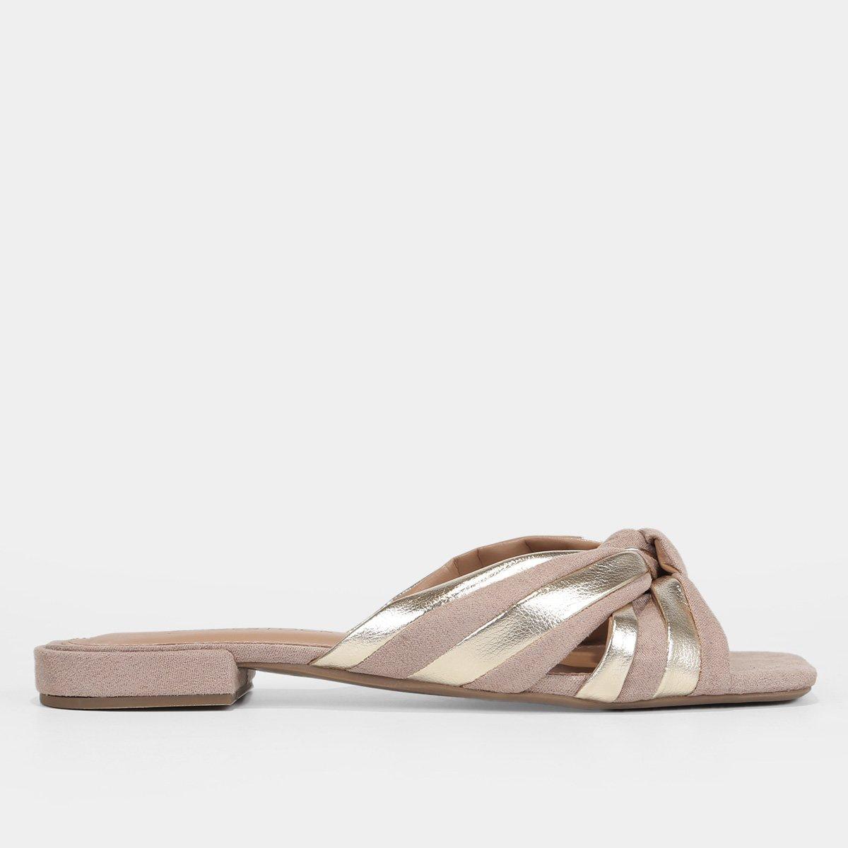 Rasteira Shoestock Nó Comfy Bico Quadrado - 1