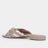 Rasteira Shoestock Nó Comfy Bico Quadrado