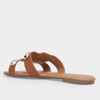 Rasteira Look Fashion Pedraria Feminina - 5