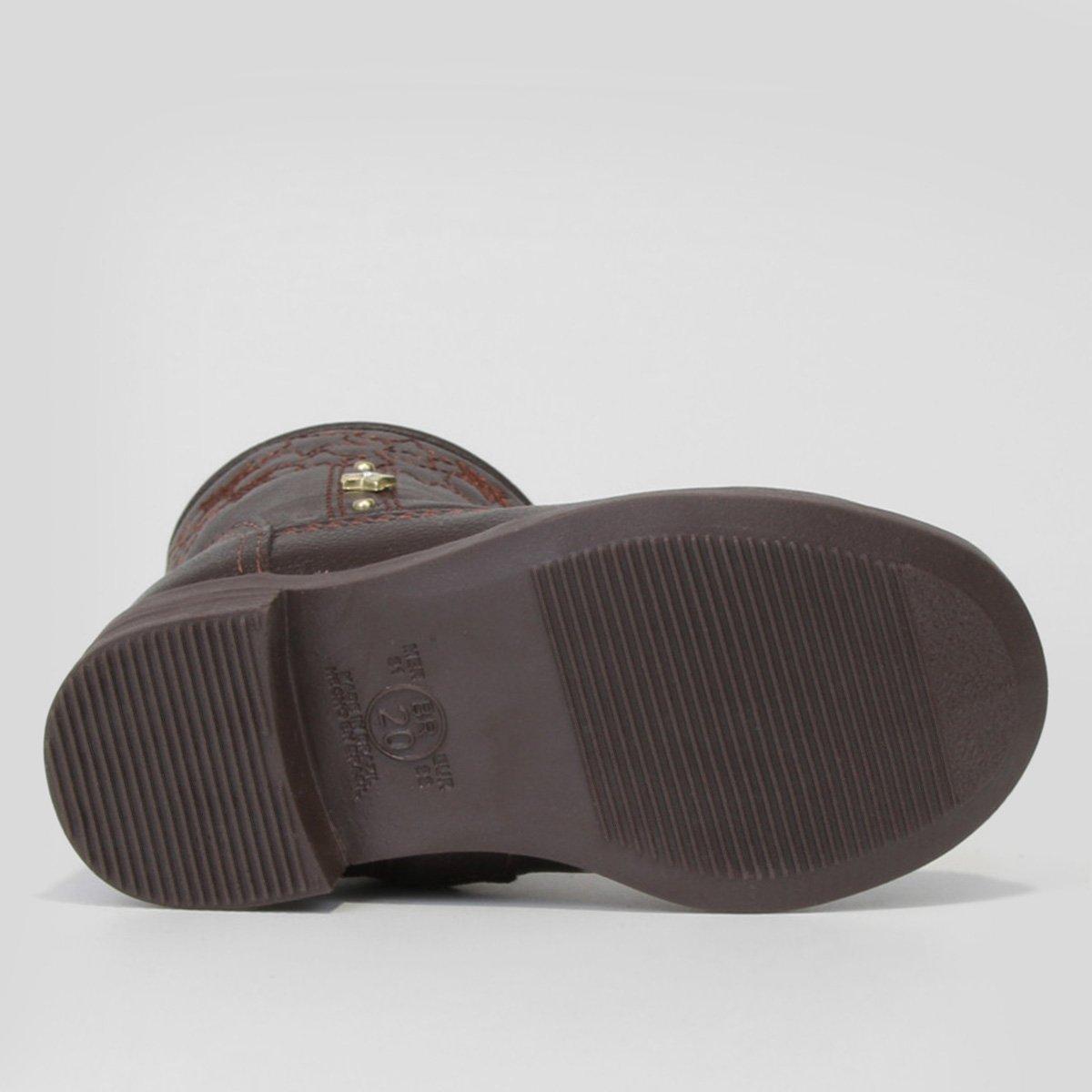 Bota Infantil Cano Curto Bella Ninna Estrela Feminina - 5