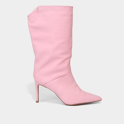 Bota Couro Country Santa Lolla Salto Alto Feminina