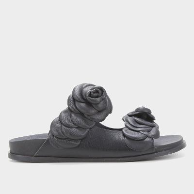 Rasteira Studio Ana Paula Flor Dupla