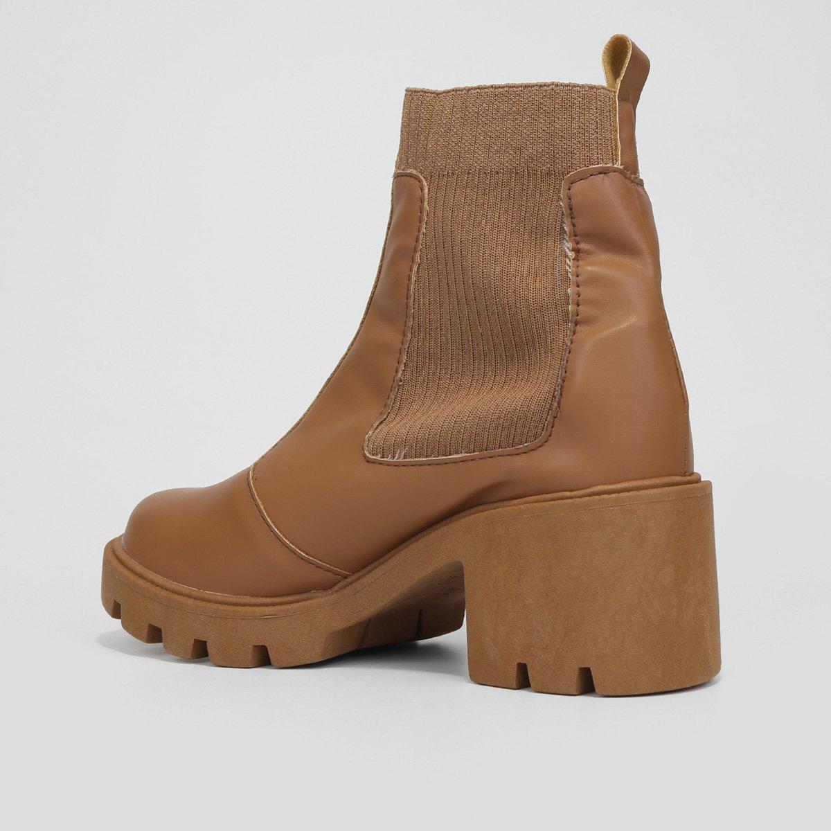 Bota Cano Curto Look Fashion Feminina - 5