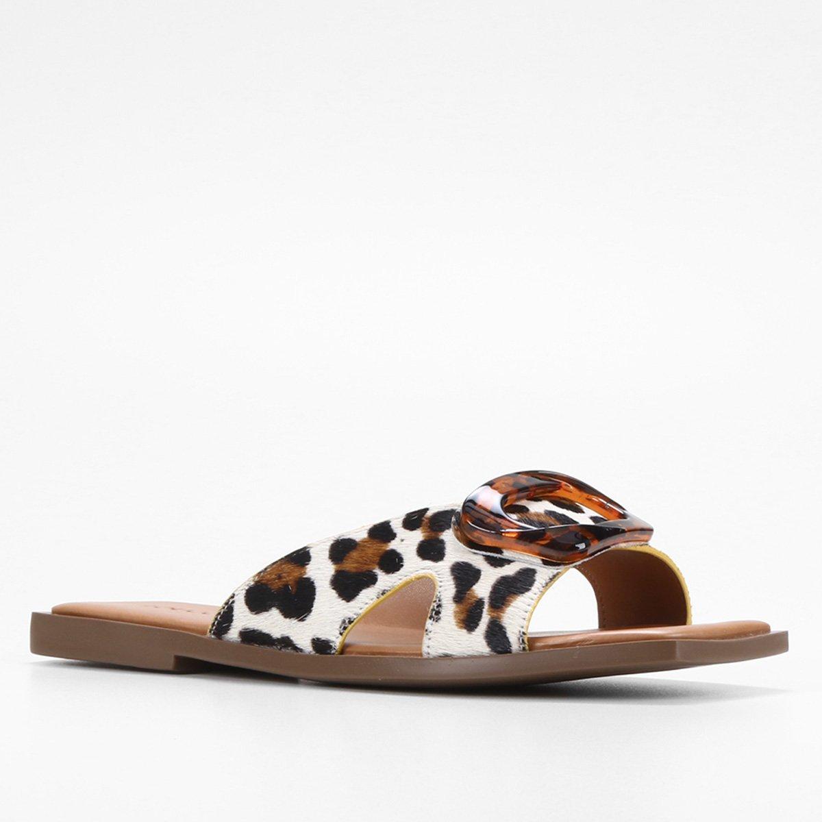 Rasteira Couro Loucos & Santos Feminina - 3