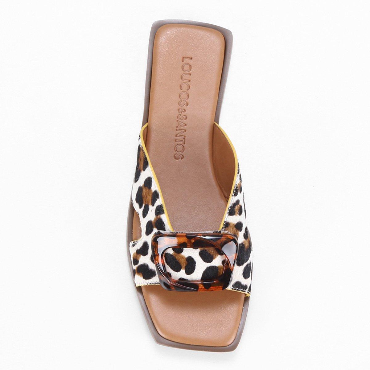 Rasteira Couro Loucos & Santos Feminina - 4