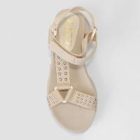 Sandália Zatz Flatform Strass Feminina