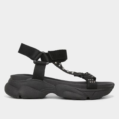 Sandália Zatz Flatform Strass Feminina