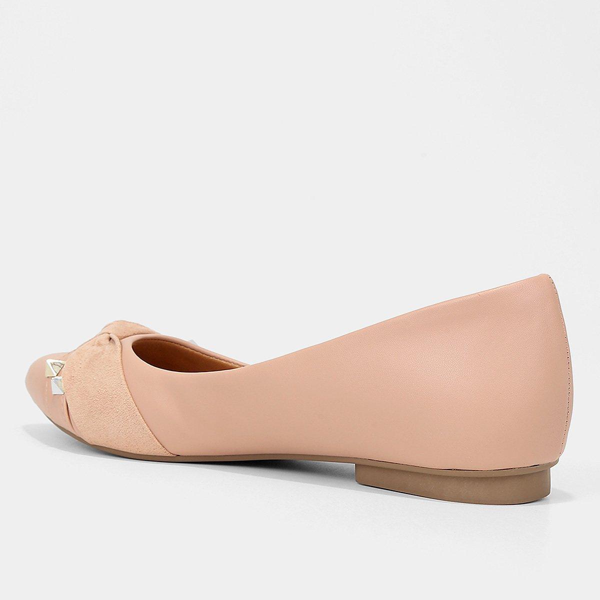 Sapatilha Griffe Bico Fino Tachas Feminina - 5