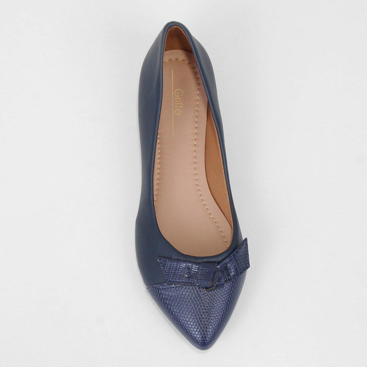 Sapatilha Griffe Lizard Nó Bico Fino Feminina - 4