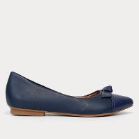 Sapatilha Griffe Lizard Nó Bico Fino Feminina - 1