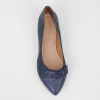 Sapatilha Griffe Lizard Nó Bico Fino Feminina