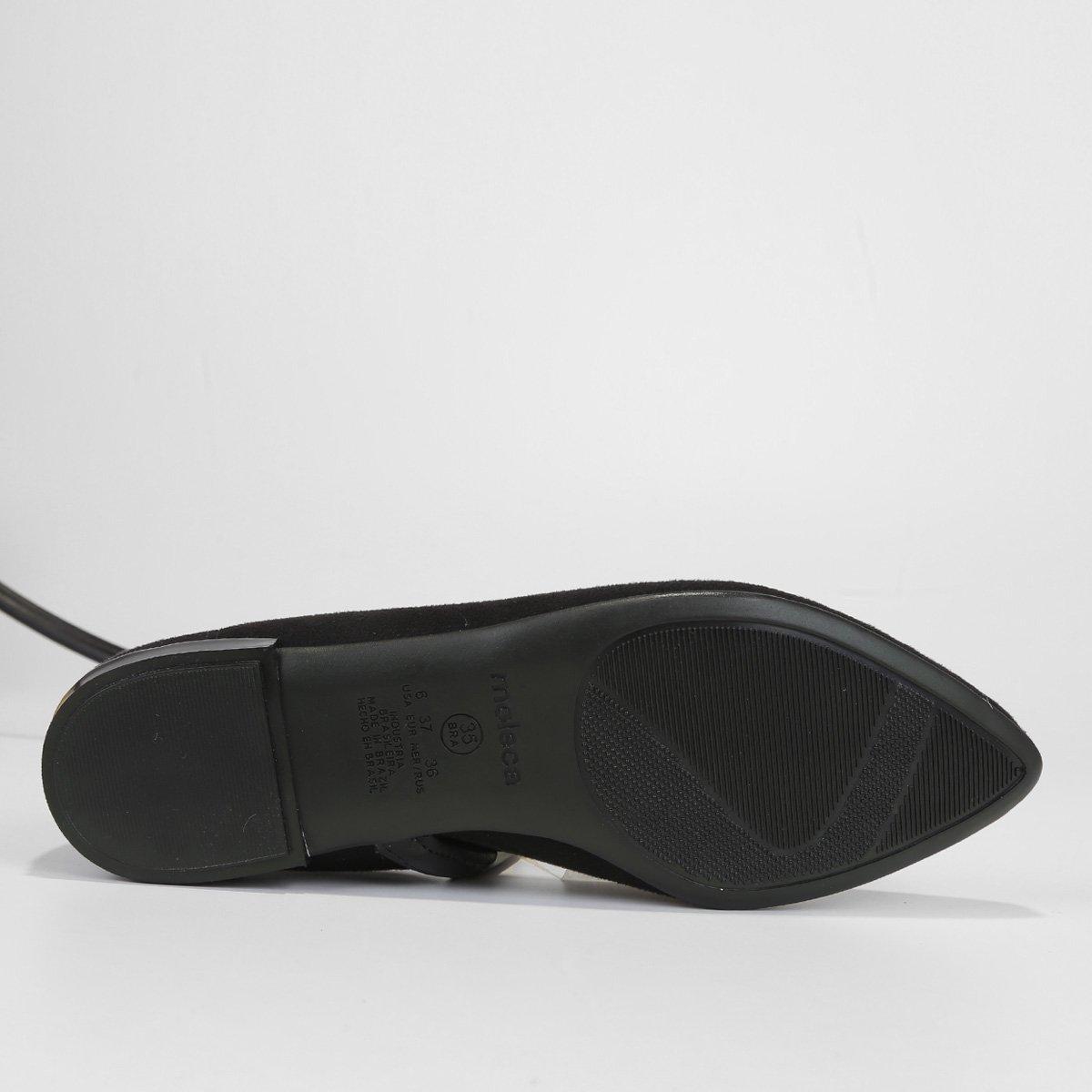 Sapatilha Moleca Bico Fino Amarração Feminina - 7