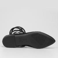 Sapatilha Moleca Bico Fino Amarração Feminina - 5