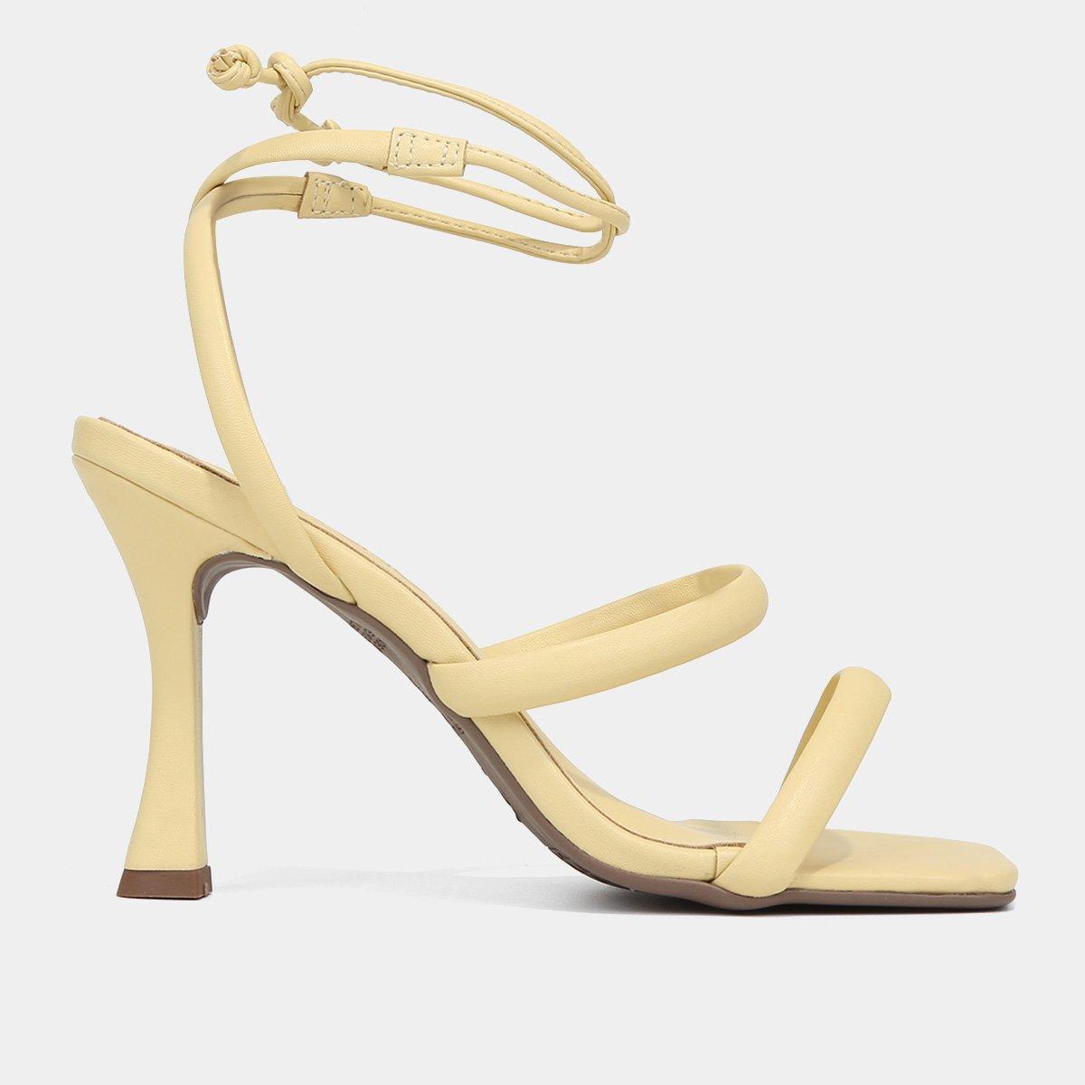 Sandália Via Uno Amarração Salto Alto Feminina - 1