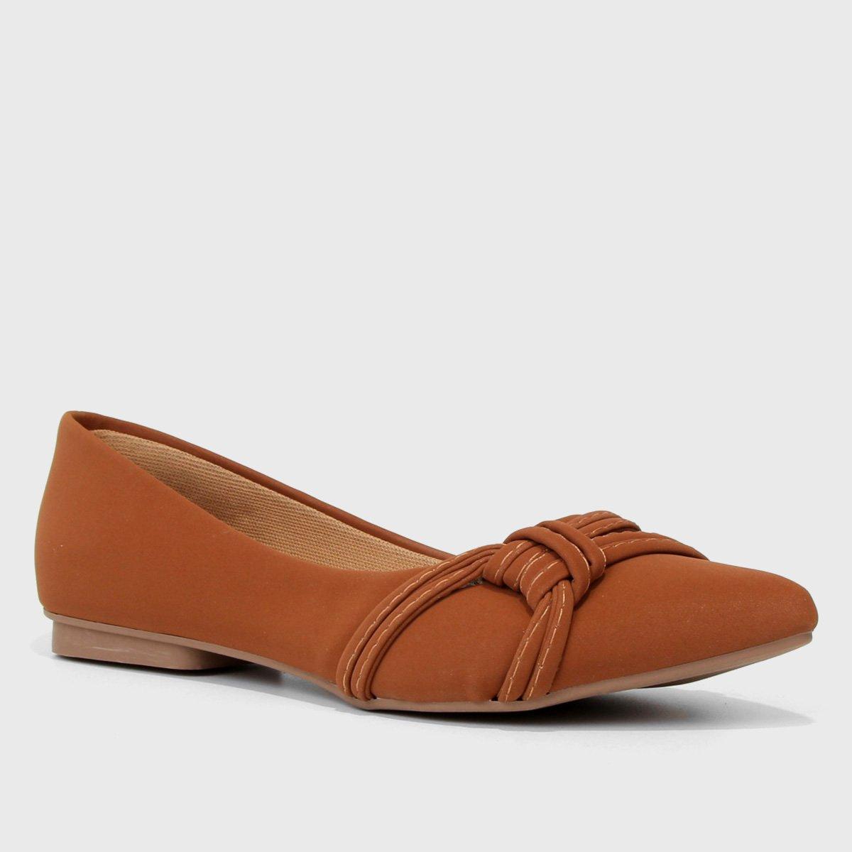 Sapatilha Griffe Bico Fino Tiras Feminina - 3