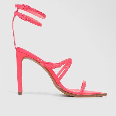 Sandália Santa Lolla Salto Alto Fivelas Feminina