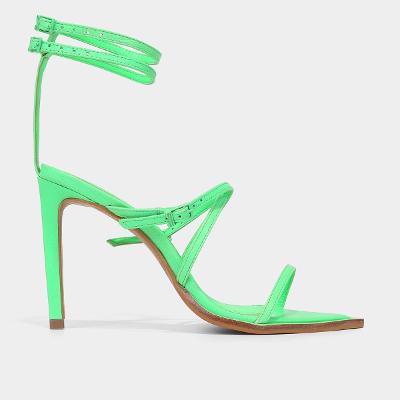 Sandália Santa Lolla Salto Alto Fivelas Feminina