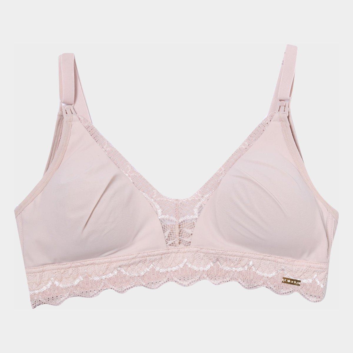 Sutiã Dilady Com bojo Removível Amamentação Renda - 4