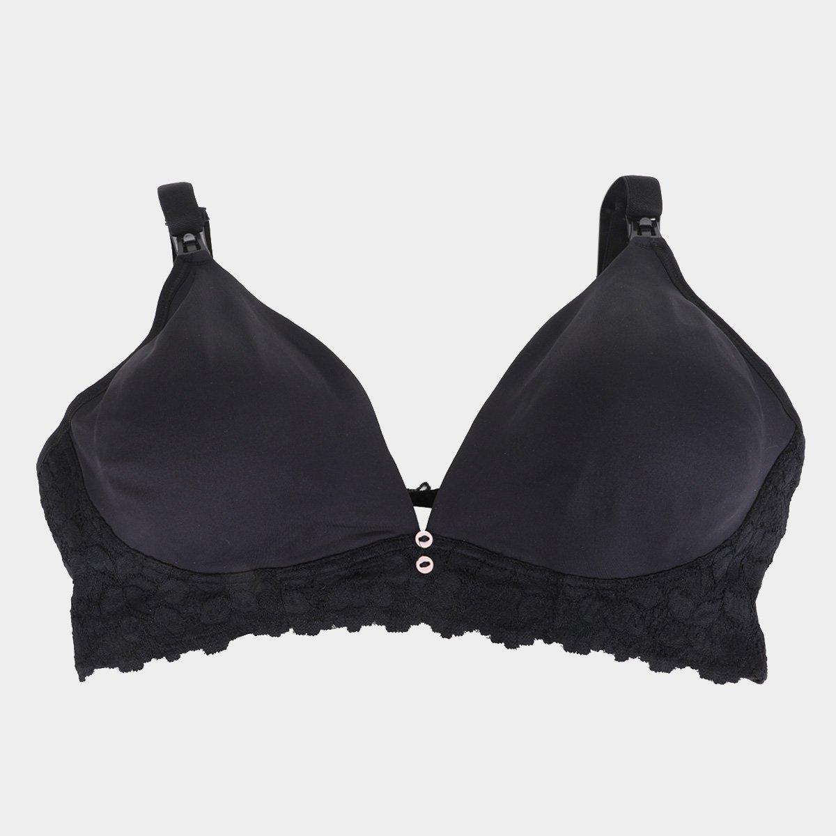 Sutiã Dilady Com Bojo Amamentação Moldado Renda - 1