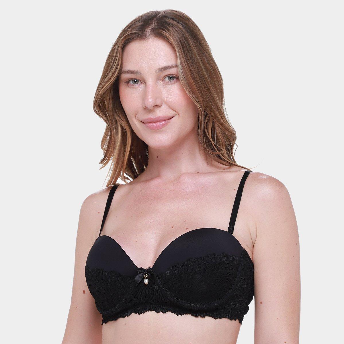 Sutiã Trifil Com Bojo Meia Taça Renda - 1