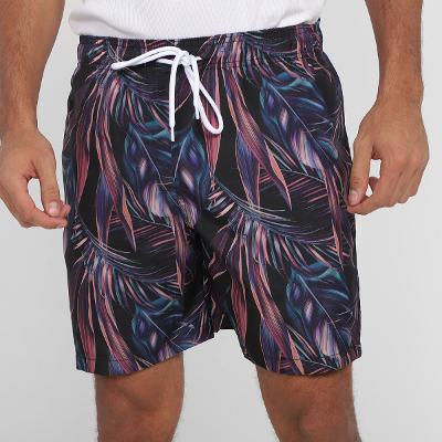 Short Praia Curto Mash Dark Sheets Masculino