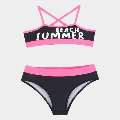 Conjunto de Biquini Infantil Marlan Beach Summer Com Proteção UV