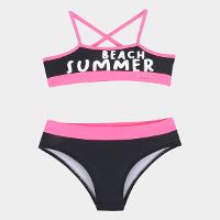 Conjunto de Biquini Infantil Marlan Beach Summer Com Proteção UV - 1