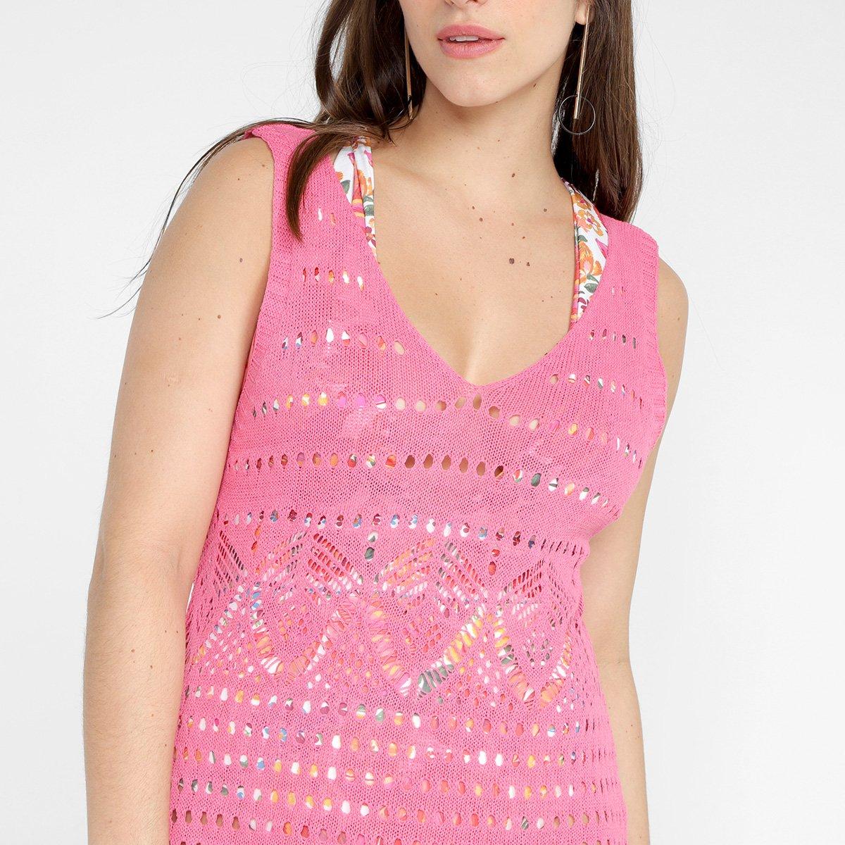 Saída de Praia Tricô Grifle Feminina - 3