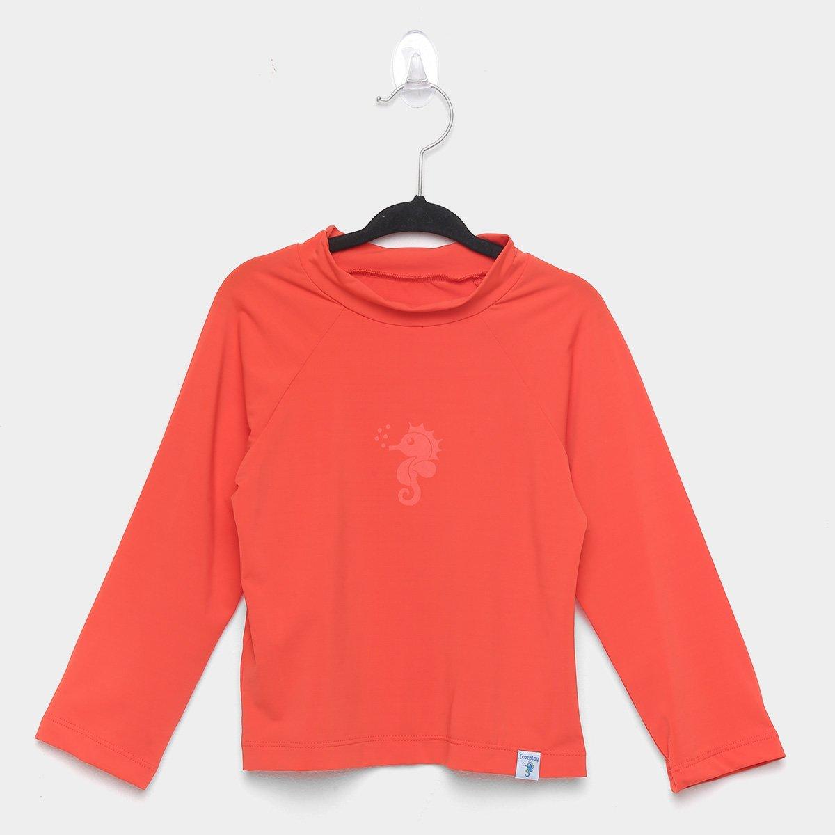 Camiseta de Praia Bebê Ecoeplay Manga Longa Proteção UV Feminina - 1