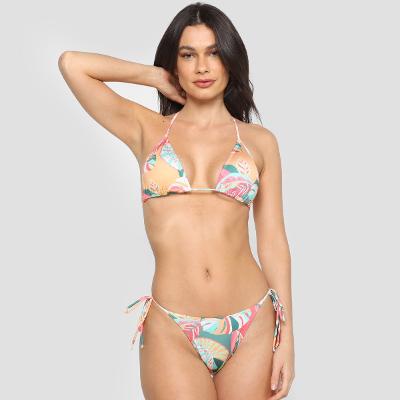 Conjunto Biquini República Do Sol Cortininha Com Bojo Estampado