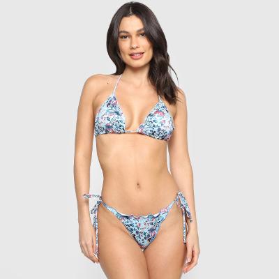 Biquíni Cortininha República do Sol Frufru Floral Feminino
