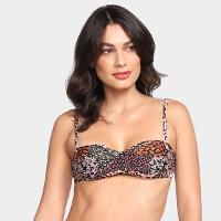 Top Biquini Com Bojo Água Doce Estampado - 1