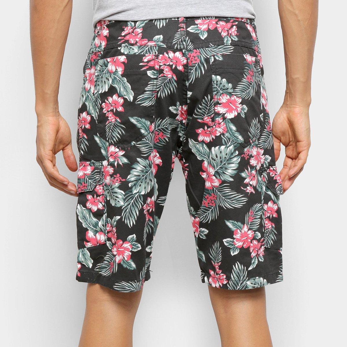 Bermuda BNB Floral Masculina - 1