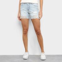Short Jeans GAP Cintura Média Destroyed Feminino - 1
