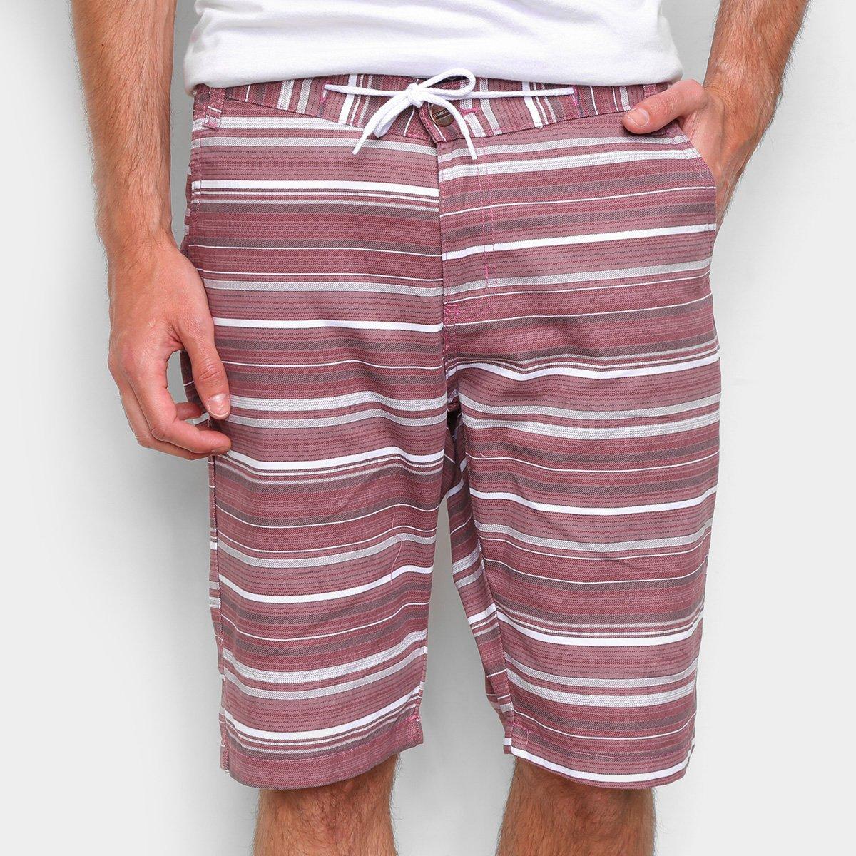 Bermuda Ecxo Listrada Masculina - 1