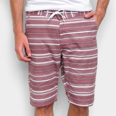 Bermuda Ecxo Listrada Masculina