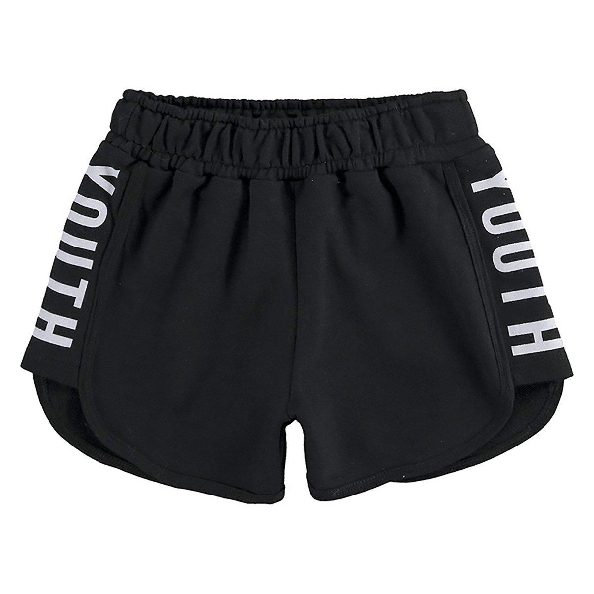 Shorts Moletom Infantil Kyly Yuoth Feminino - 1