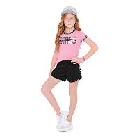 Shorts Moletom Infantil Kyly Yuoth Feminino - 2