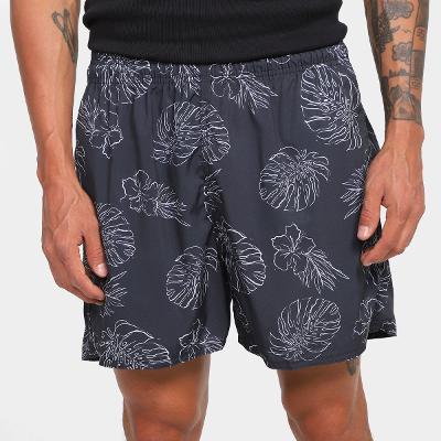 Short Taco Estampado Outline Masculino