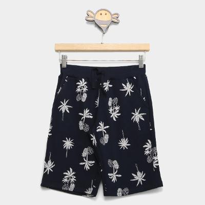 Bermuda Moletinho Infantil Milon Estampada Menino