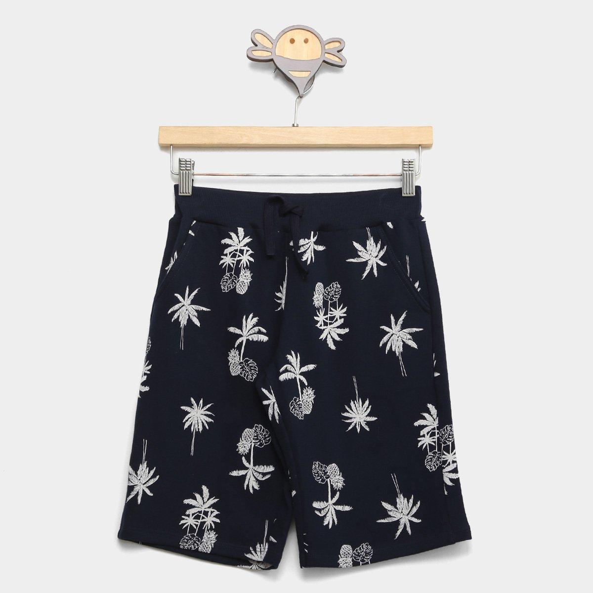 Bermuda Moletinho Infantil Milon Estampada Menino - 1