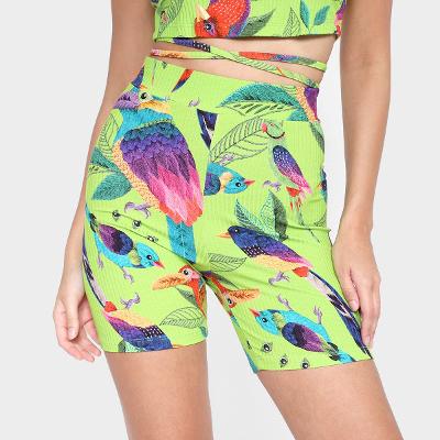 Shorts Ciclista Colcci Estampado Feminino