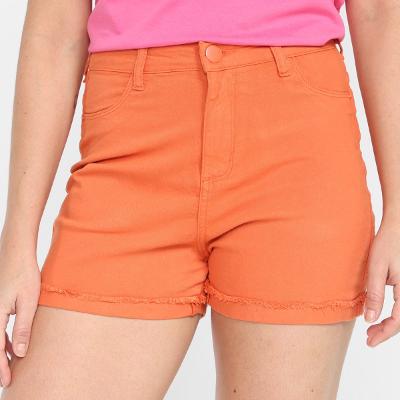 Short Sarja Hering Cintura Alta Feminino